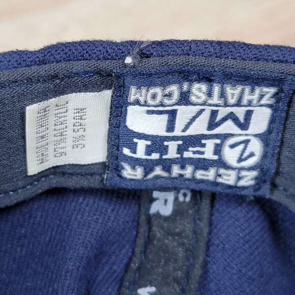 Penn State Nittany Lions Zephyr Hat Cap Size M/L Stretch Fit Navy Blue Football - Picture 8 of 9